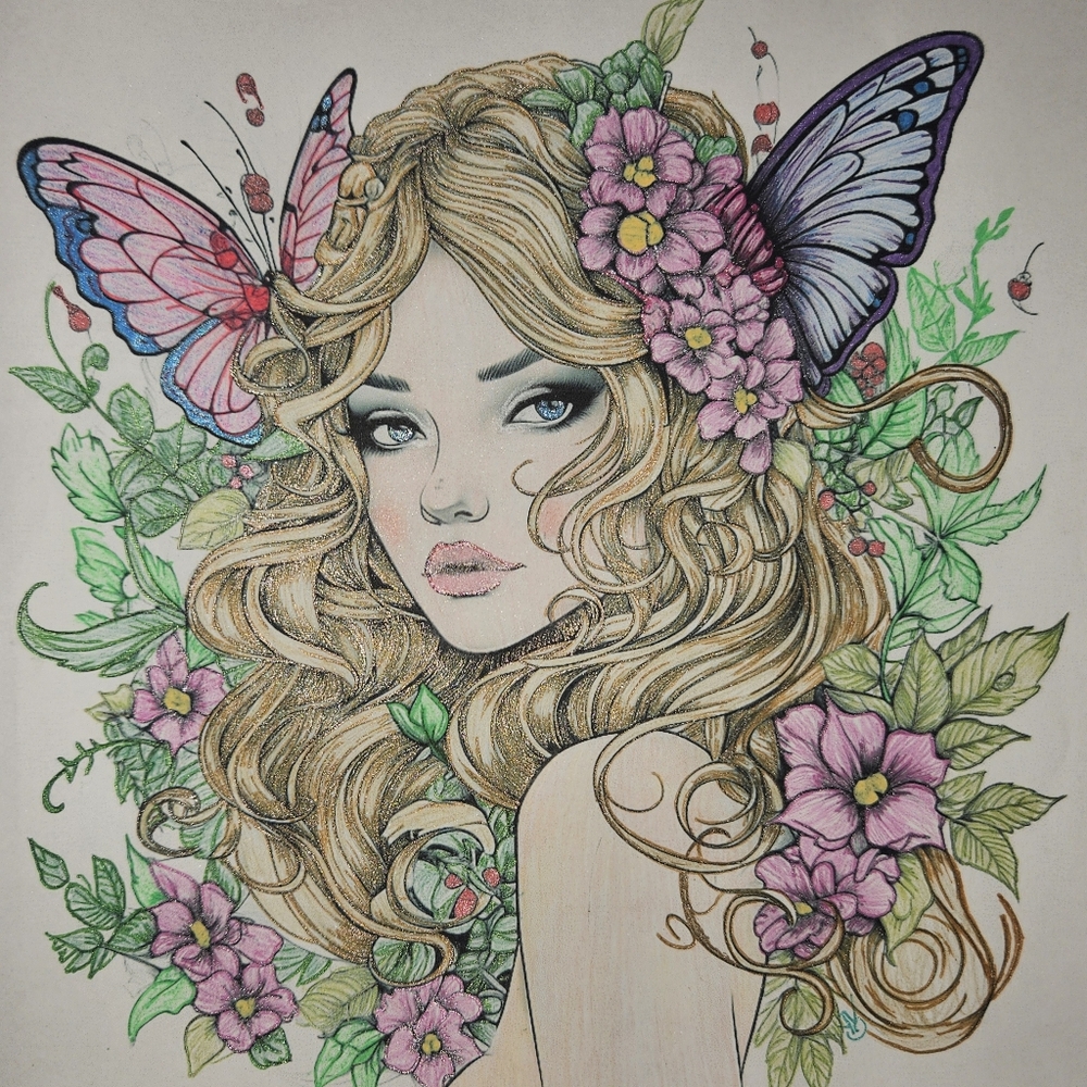 Beautiful hand colored picture